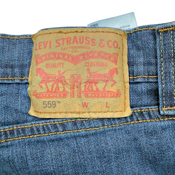 Levi's 559 Relaxed Straight Fit Stretch Grapevyne Blue 46x29 Men's Jeans - Picture 4 of 7